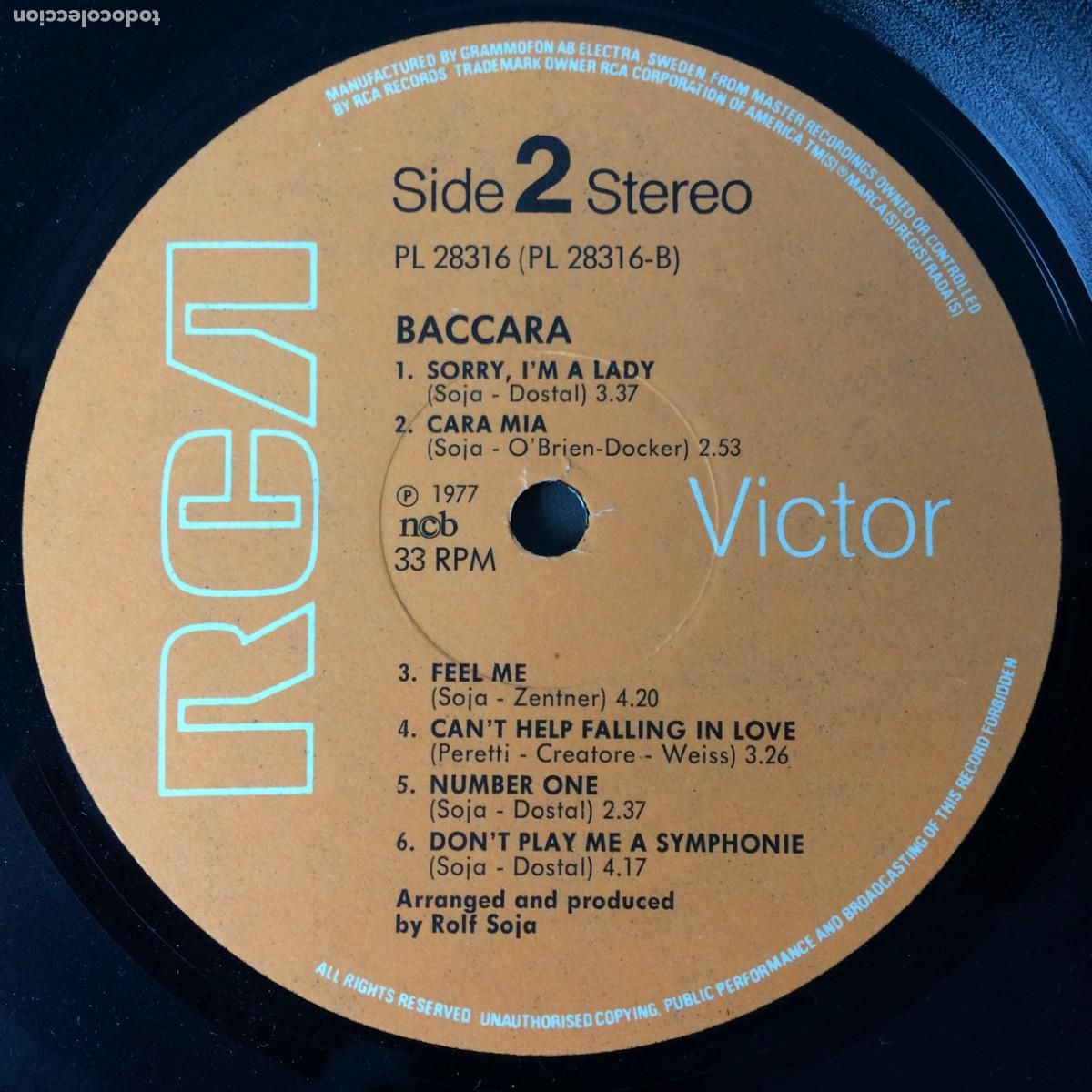 Discos de vinilo: Baccara &ndash; Baccara , Sweden 1977 RCA - Foto 4