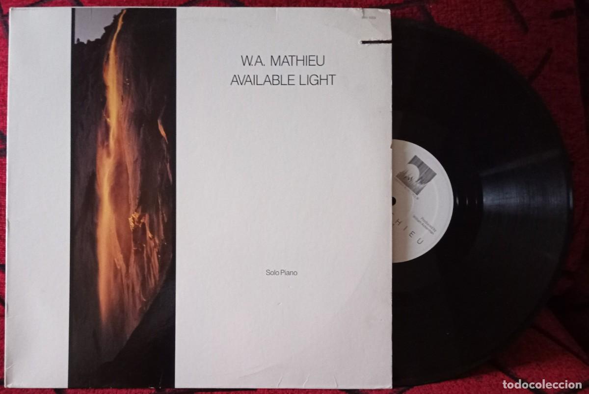 Discos de vinilo: W.A. MATHIEU (William Alaudin) ** Available Light ** VINILO 1987 USA LP - Foto 1