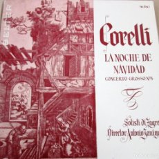 Discos de vinilo: CORELLI - CONCERTO GROSSO Nº8 ”LA NOCHE DE NAVIDAD”. SINGLE, ED ESPAÑOLA 7” 1961. IMPECABLE (NM)