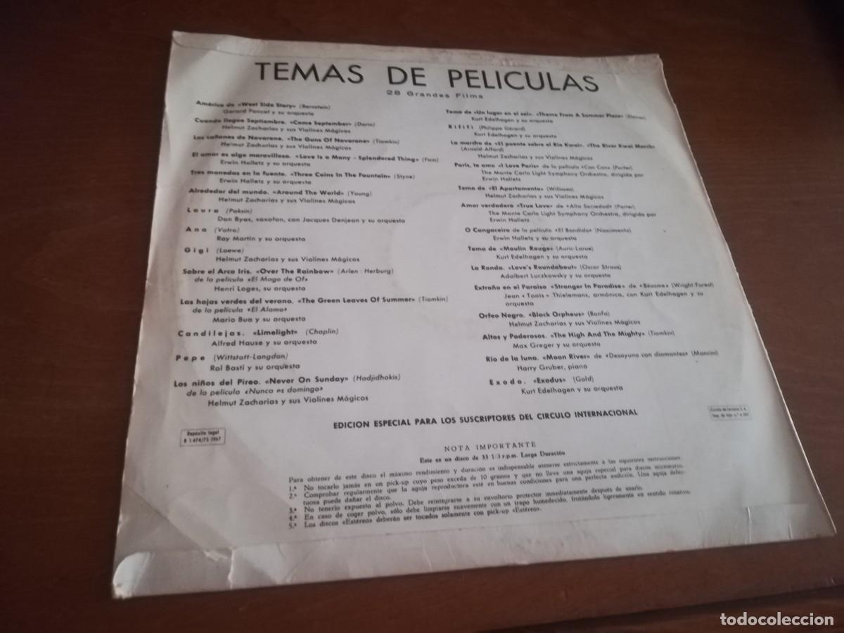 Discos de vinilo: TEMAS DE PELICULAS / / R-1 / PERGOLA - Foto 3
