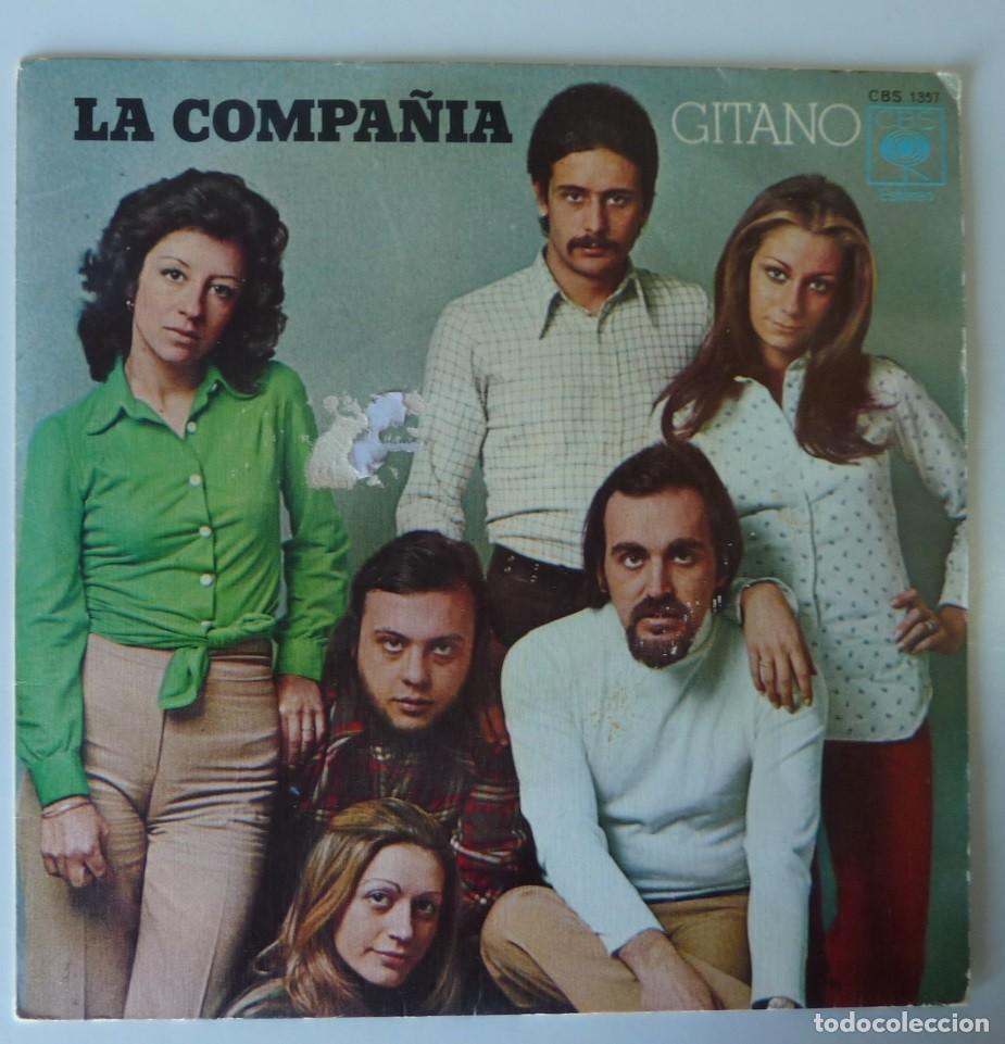 Discos de vinilo: LA COMPA&Ntilde;IA // GITANO // 1973 // SINGLE - Foto 1