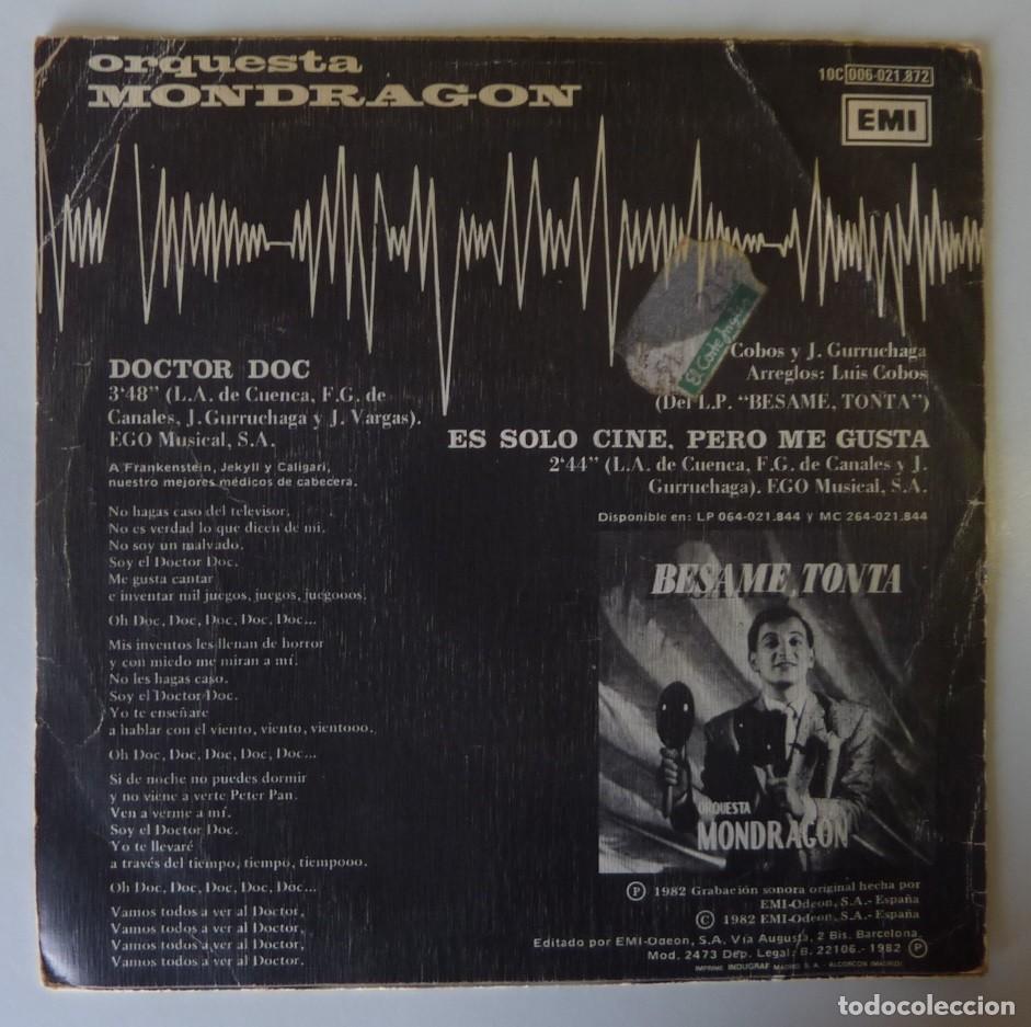 Discos de vinilo: ORQUESTA MONDRAGON // DOCTOR DOC // 1982// SINGLE - Foto 2