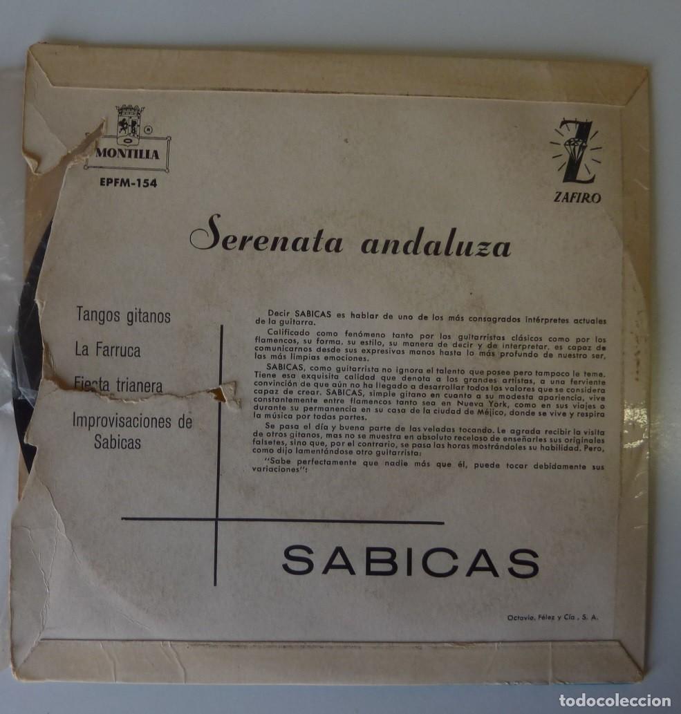 Discos de vinilo: SABICAS // TANGOS GITANOS+3 // 1960 // EP - Foto 2