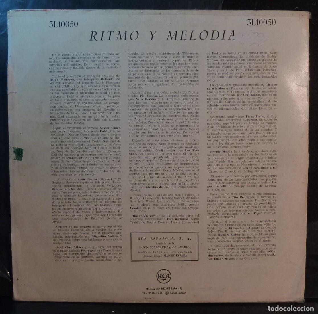 Discos de vinilo: RITMO Y MELODIA // 16 GRANDES ORQUESTAS // LP - Foto 2