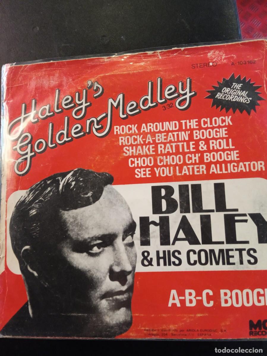 Discos de vinilo: BILL HALEY & HIS COMETS- HALEY&acute;S GOLDEN MEDLEY. SINGLE. - Foto 2