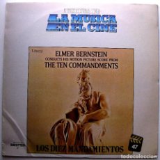 Discos de vinilo: ELMER BERNSTEIN - LOS DIEZ MANDAMIENTOS - LP BELTER 1982 HISTORIA DE LA MÚSICA EN EL CINE N.47 BPY