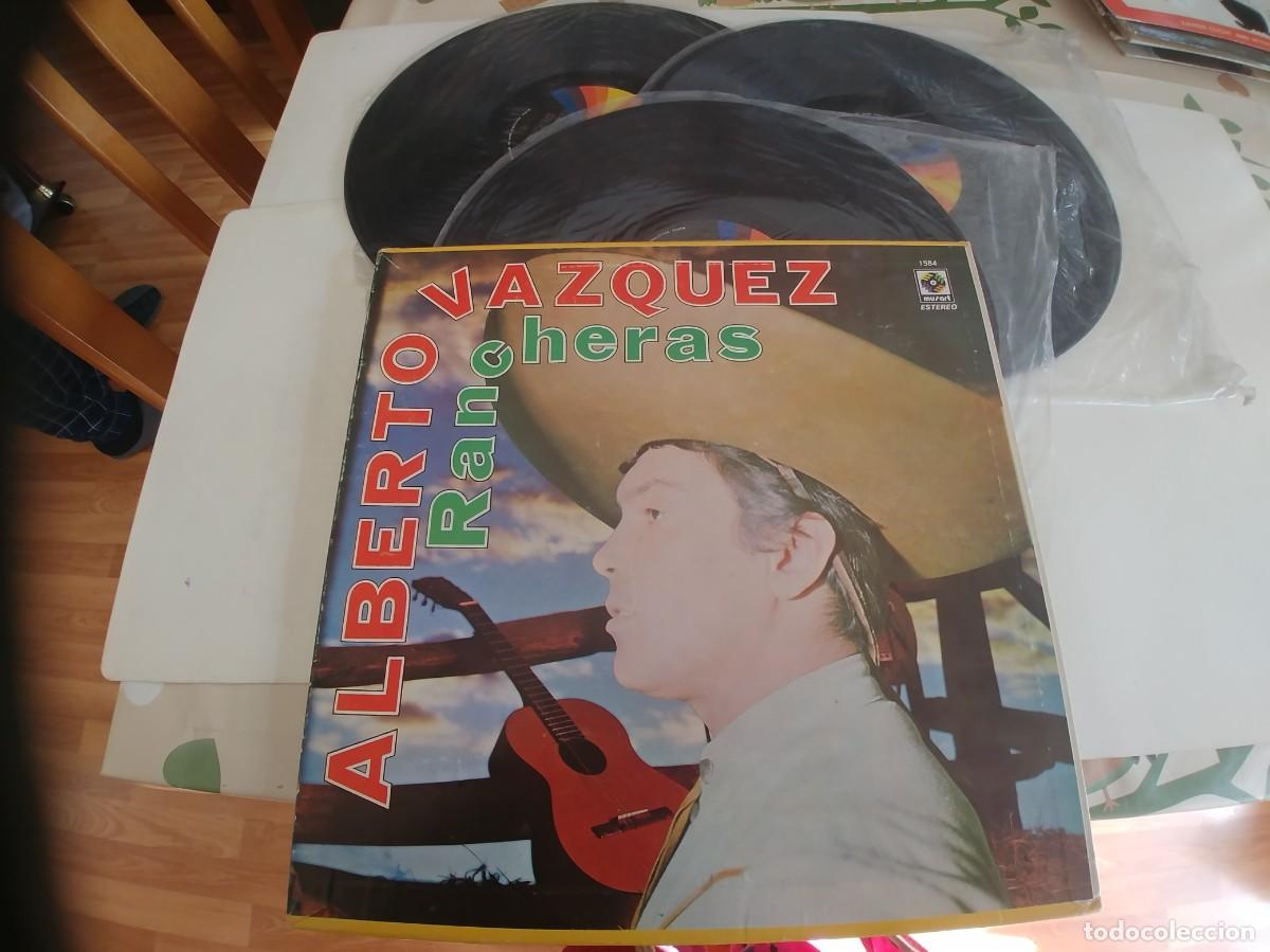 Discos de vinilo: ALBERTO VAZQUEZ-LP TRIPLE -RANCHERAS - Foto 1