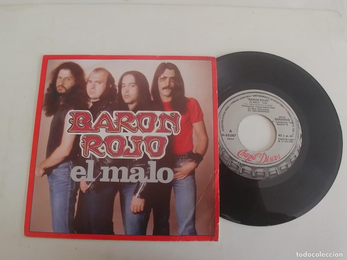 Discos de vinilo: BARON ROJO-SINGLE EL MALO - Foto 1