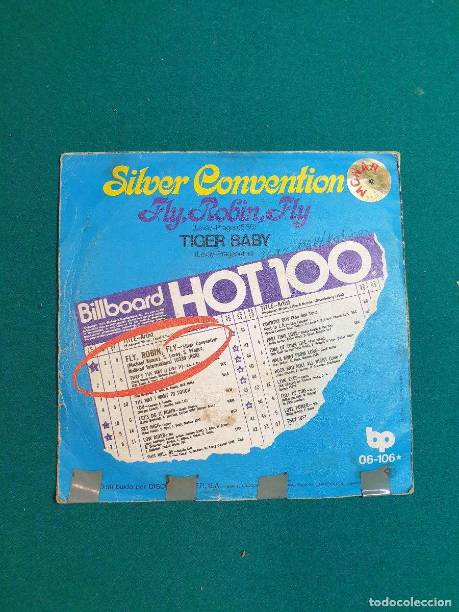 Discos de vinilo: Silver Convention &ndash; Fly, Robin, Fly / Tiger Baby - Foto 2