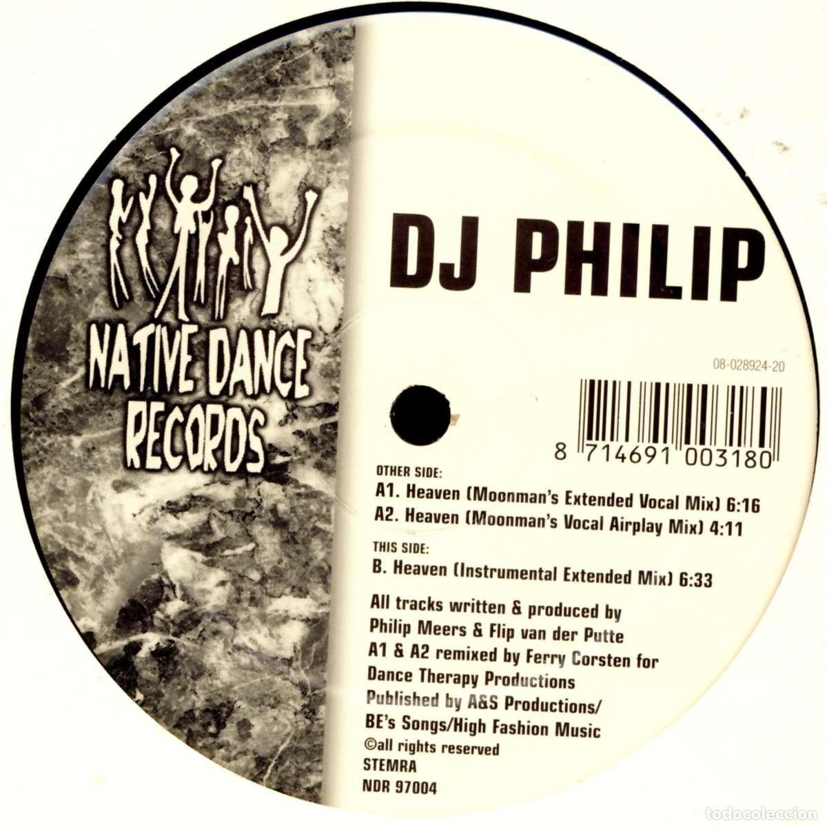 Discos de vinilo: Heaven (12&rdquo; Maxi) - DJ Philip - Foto 1