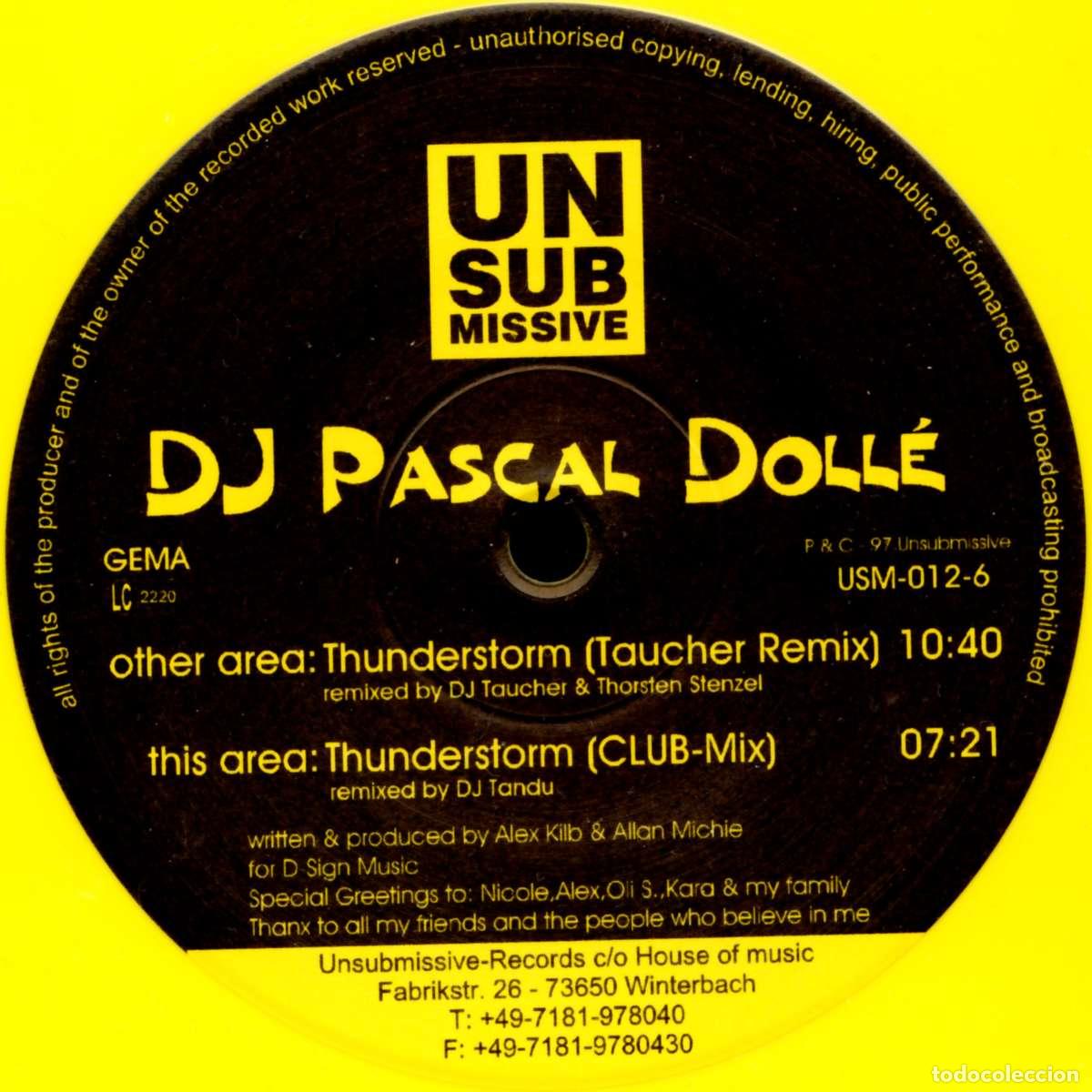Discos de vinilo: Thunderstorm (12&rdquo; Maxi) - DJ Pascal Doll&eacute; - Foto 1
