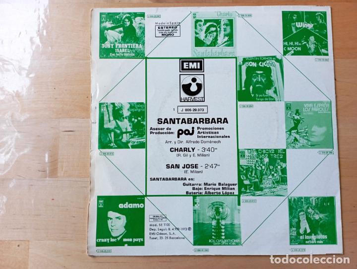 Discos de vinilo: SINGLE SANTABARBARA,CHARLY.EMI. - Foto 2