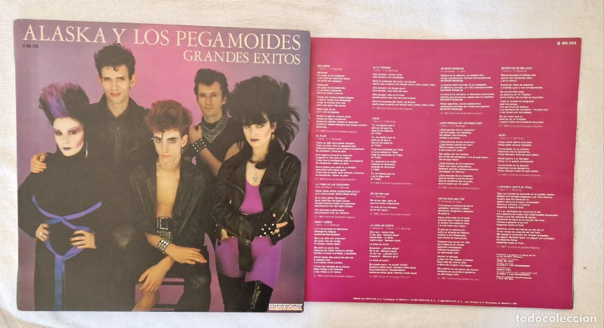 Discos de vinilo: ALASKA Y LOS PEGAMOIDES-GRANDES EXITOS LP 1982 (HISPAVOX) ESPA&Ntilde;A - Foto 2