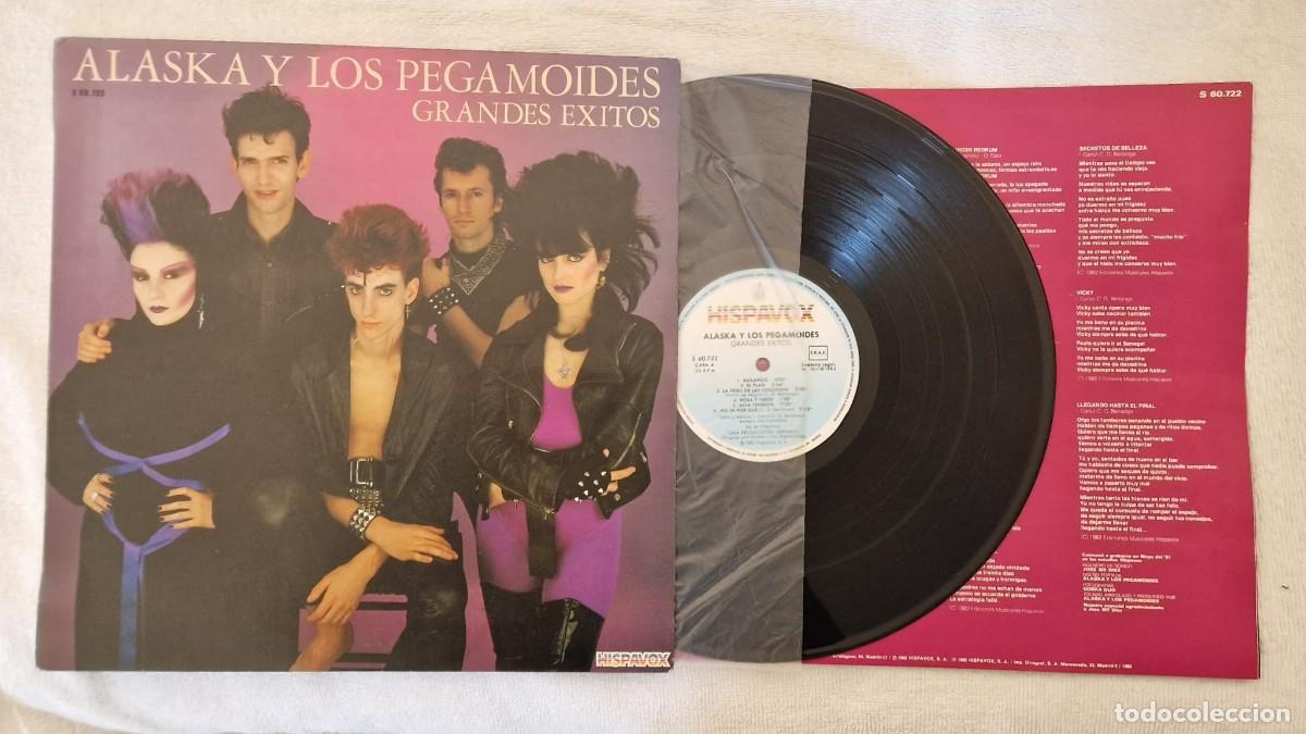 Discos de vinilo: ALASKA Y LOS PEGAMOIDES-GRANDES EXITOS LP 1982 (HISPAVOX) ESPA&Ntilde;A - Foto 3