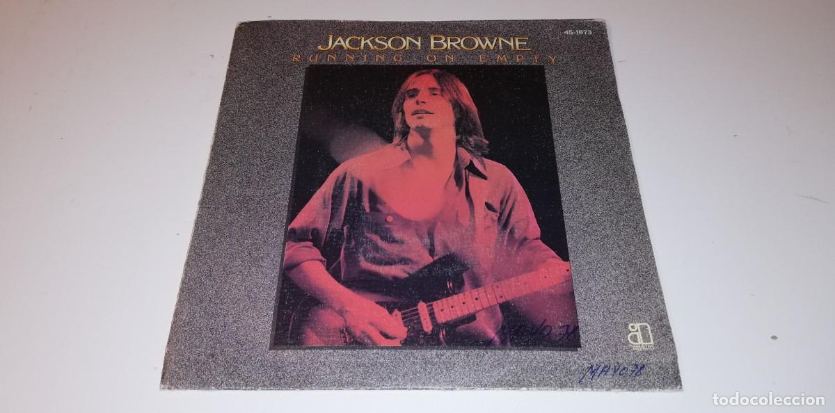 Discos de vinilo: S12- Jackson Browne - Running On Empty (7&rdquo;, Single)- SINGLE 7&rdquo; PORT VG DISC VG - Foto 1