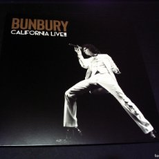 Discos de vinilo: BUNBURY DOBLE LP + CD CALIFORNIA LIVE !!! OCESA WARNER ORIGINAL 2019 ESPAÑA HEROES DEL SILENCIO