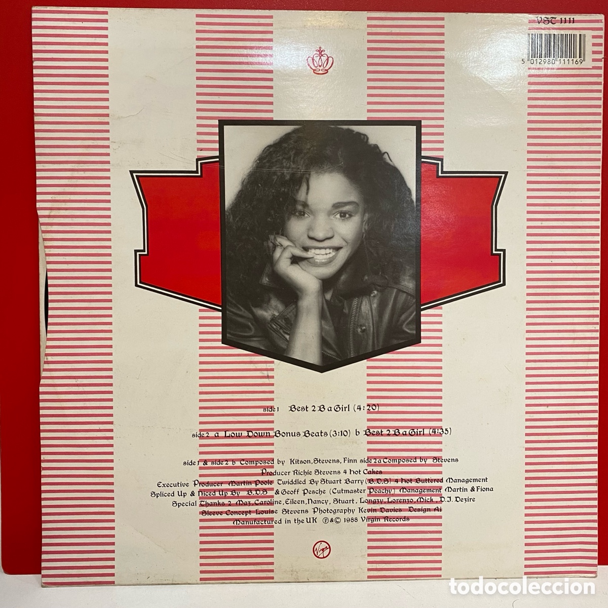 Discos de vinilo: MC Syn-Dee - Best 2 B A Girl (12&rdquo;) - Foto 2
