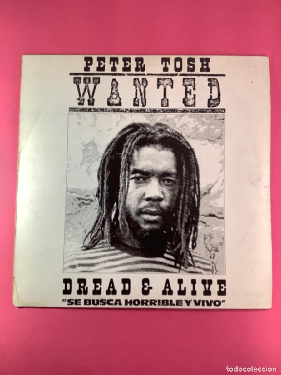 Discos de vinilo: PETER TOSH - WANTED DREAD & ALIVE - LP SPAIN 1981 - Foto 1