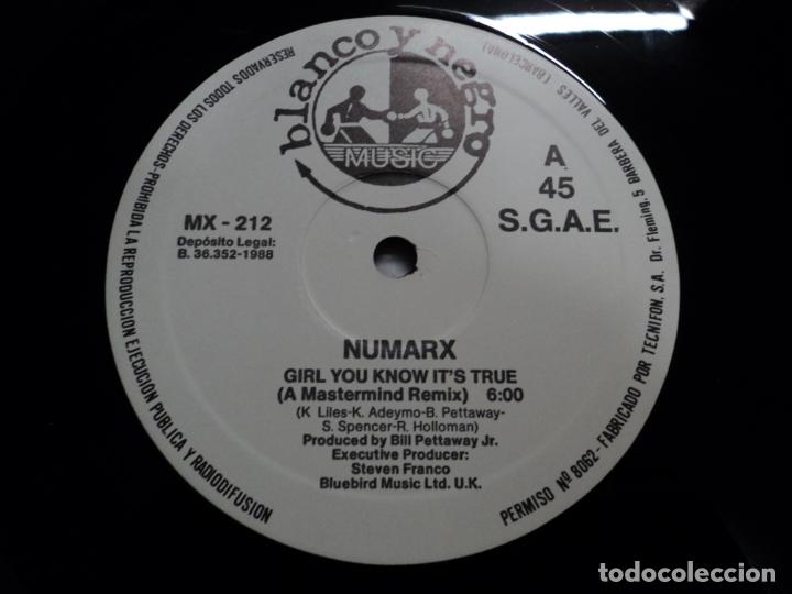 Discos de vinilo: Numarx - Girl You Know Its True - Foto 3