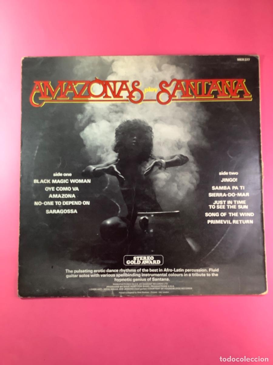 Discos de vinilo: SANTANA - AMAZONAS PLAY - LP 1973 ENGLAND - Foto 2