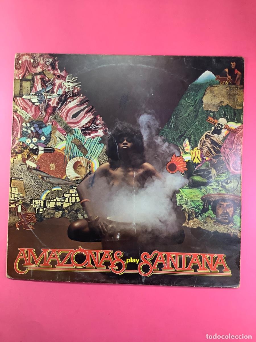Discos de vinilo: SANTANA - AMAZONAS PLAY - LP 1973 ENGLAND - Foto 1