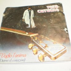Discos de vinilo: SINGLE TOTO CUTUGNO. VOGLIO L'ANIMA. SE VAI VIA. ZAFIRO 1979 SPAIN (BUEN ESTADO)