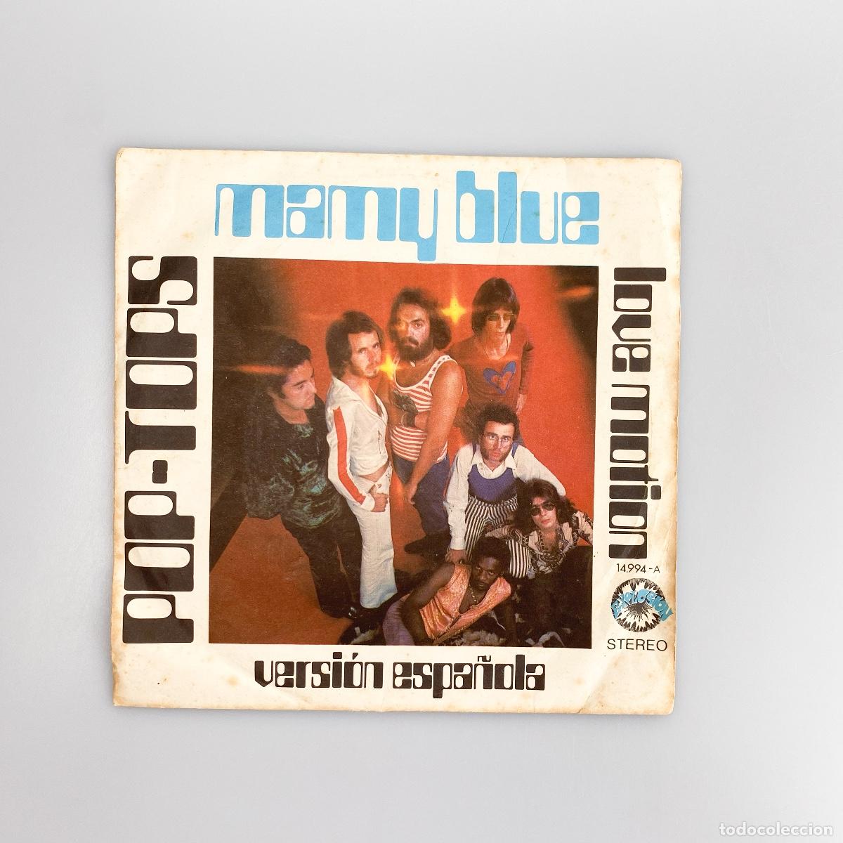 Discos de vinilo: SINGLE. Pop-Tops. Mamy Blue (Versi&oacute;n Espa&ntilde;ola) (G+/VG) - Foto 1
