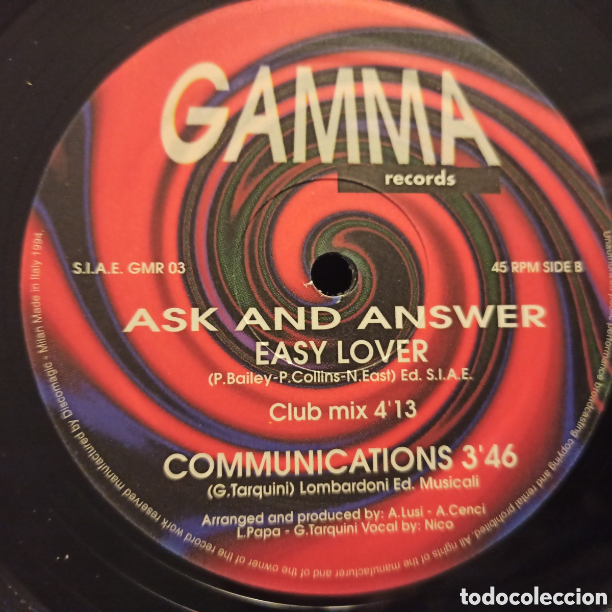 Discos de vinilo: Ask And Answer - Easy Lover (12&rdquo;) - Foto 1