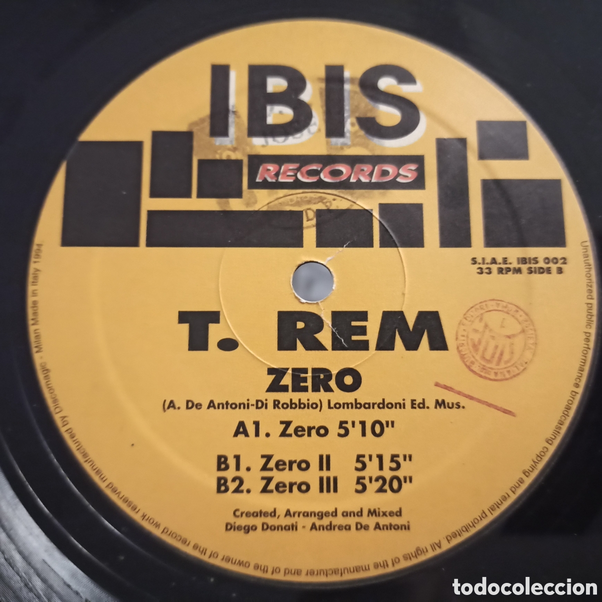 Discos de vinilo: T. Rem - Zero (12&rdquo;) - Foto 1
