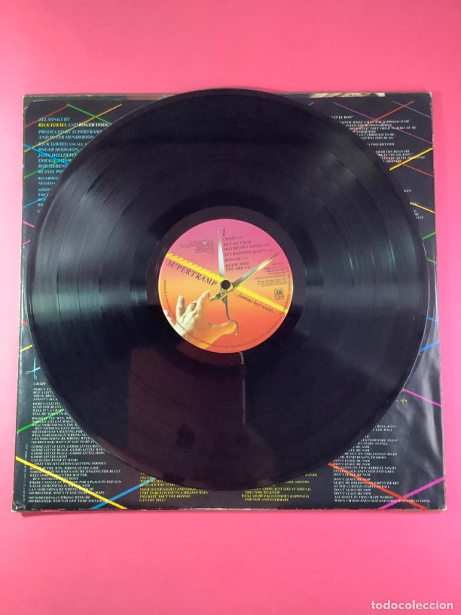 Discos de vinilo: SUPERTRAMP - &hellip;FAMOUS LAST WORDS&hellip; - CANAD&Aacute; 1982 - Foto 3