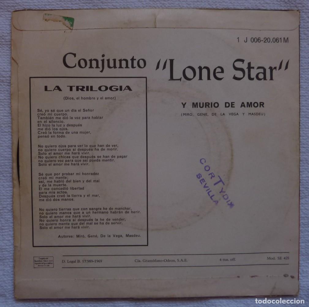Discos de vinilo: LONE STAR // LA TRILOGIA // 1969 // SINGLE - Foto 2