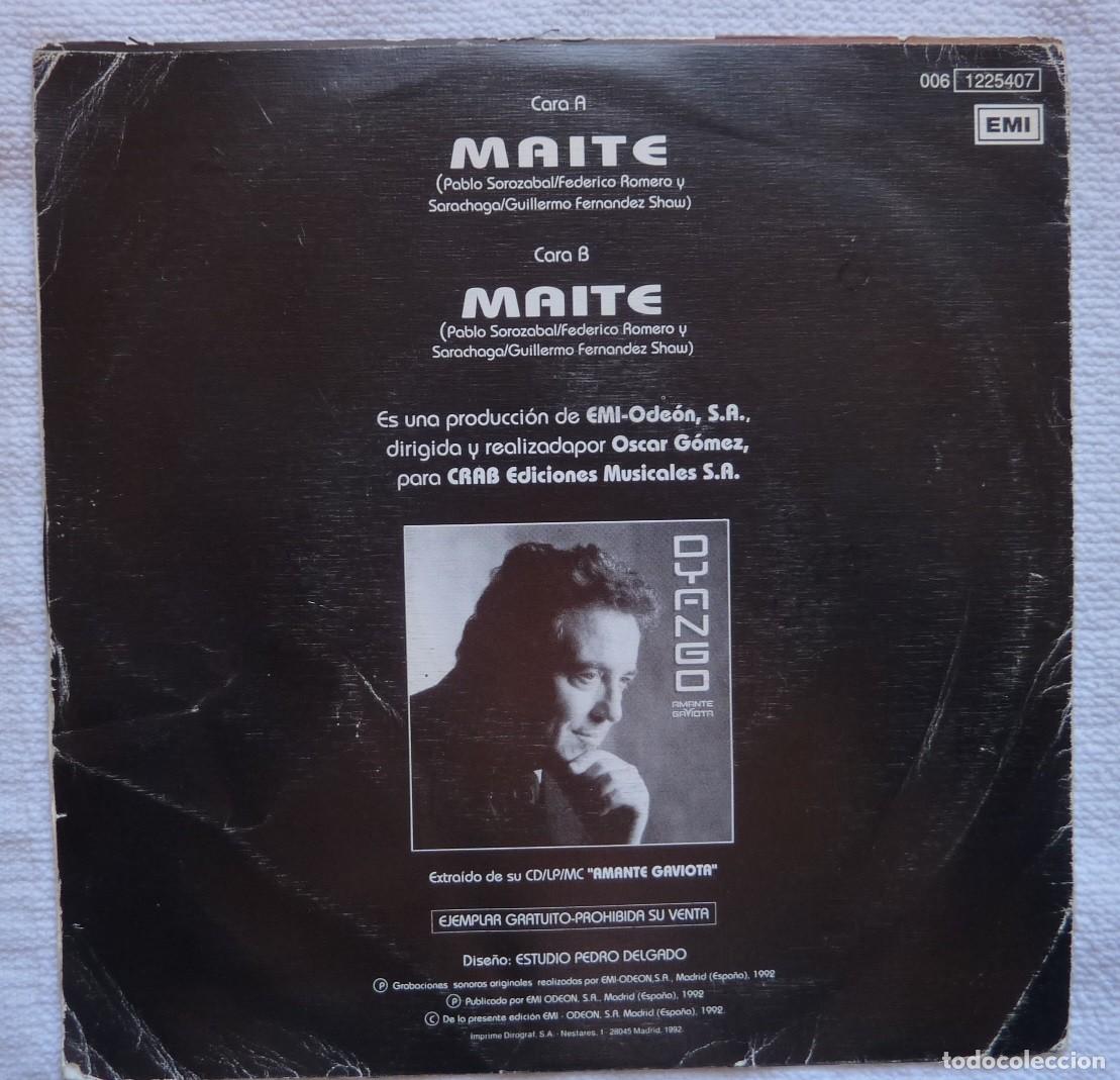 Discos de vinilo: DYANGO // MAITE // 1992 // SINGLE - Foto 2