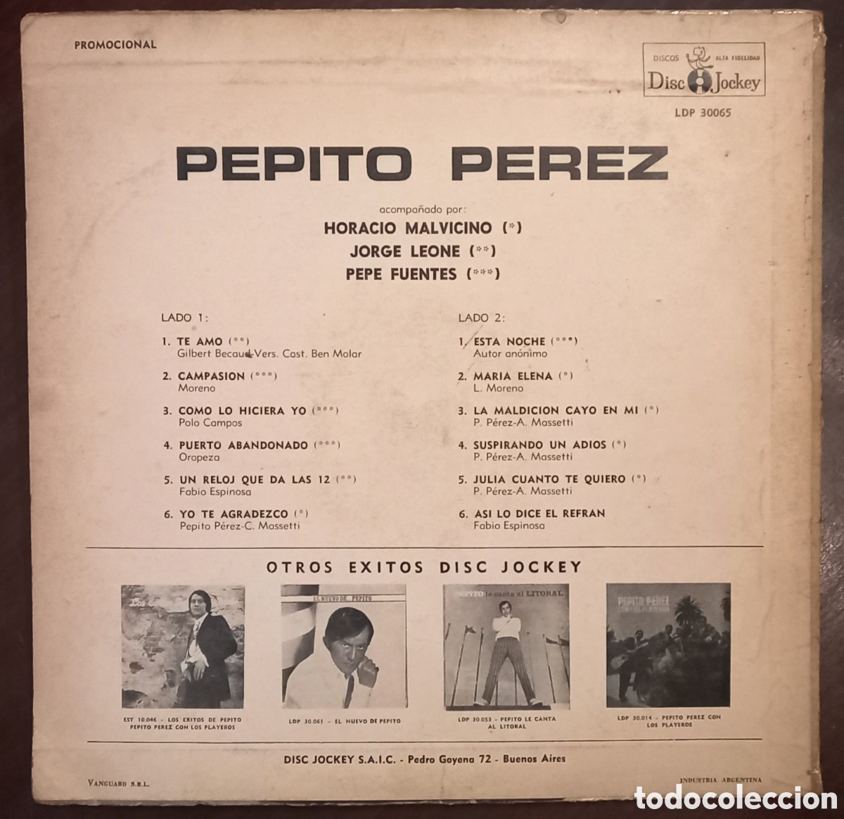 Discos de vinilo: Disco &rdquo;Pepito Perez&rdquo;de Pepito Perez - Foto 2