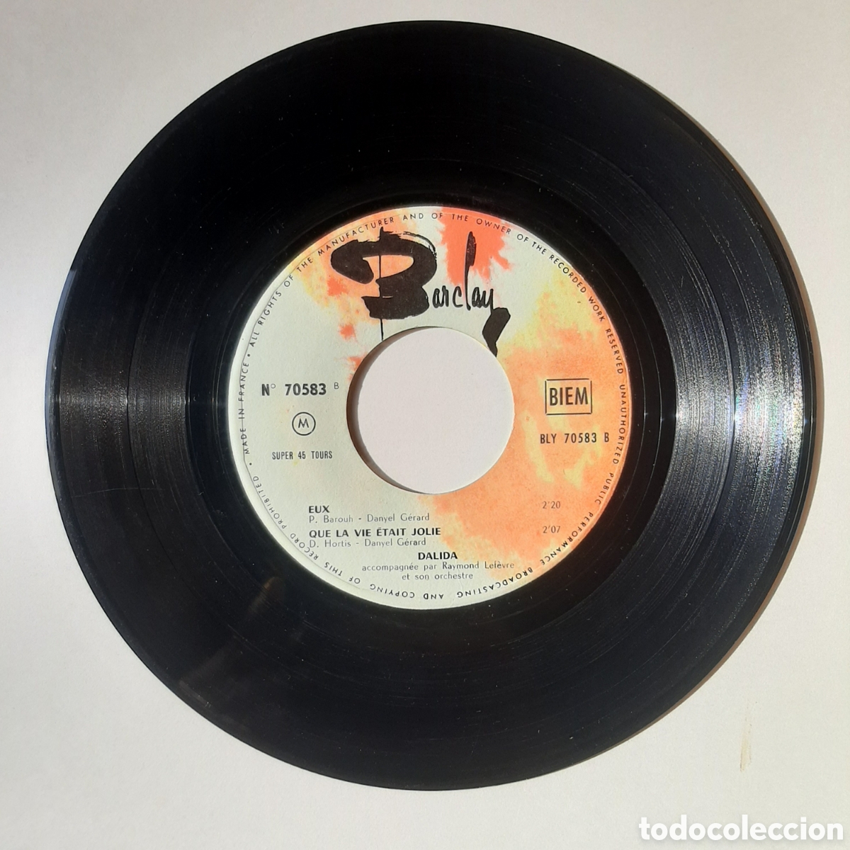 Discos de vinilo: Dalida - Eux, vinilo EP 1963 edici&oacute;n francesa - Foto 3