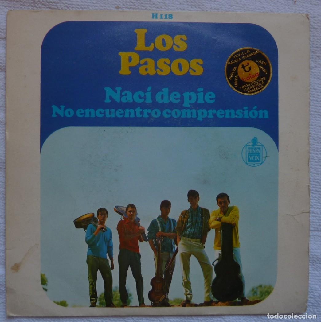 Discos de vinilo: LOS PASOS // NACI DE PIE // 1966 // SINGLE - Foto 1