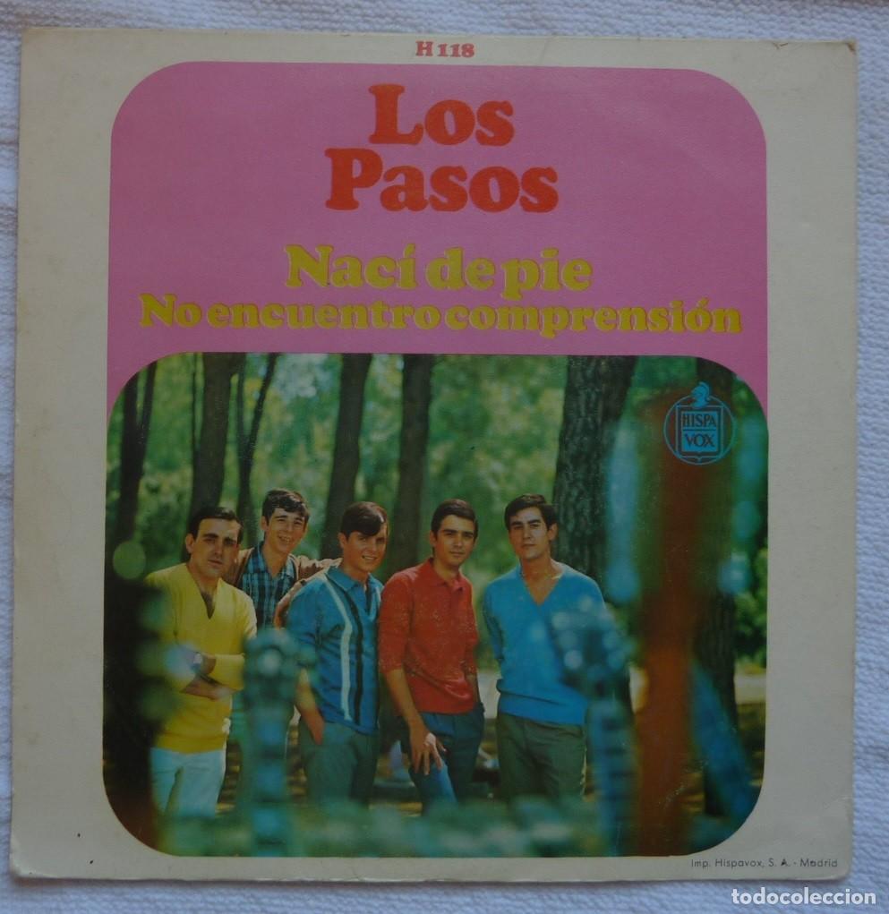 Discos de vinilo: LOS PASOS // NACI DE PIE // 1966 // SINGLE - Foto 2