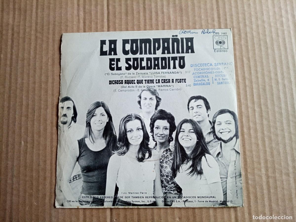 Discos de vinilo: LA COMPA&Ntilde;IA - EL SOLDADITO SINGLE 1971 - Foto 3