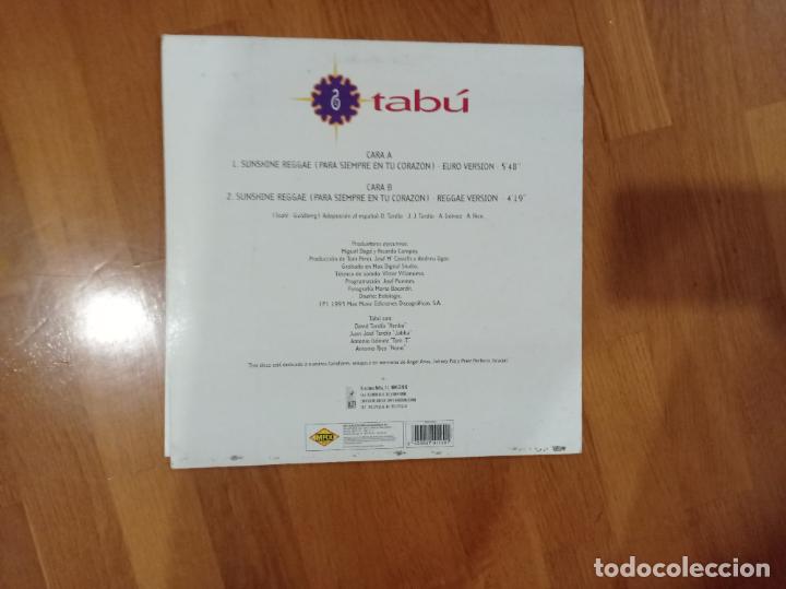 Discos de vinilo: Tab&uacute;-sunshine reggae. Maxi - Foto 2