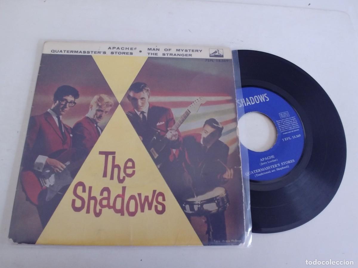 Discos de vinilo: THE SHADOWS-EP APACHE +3 - Foto 1