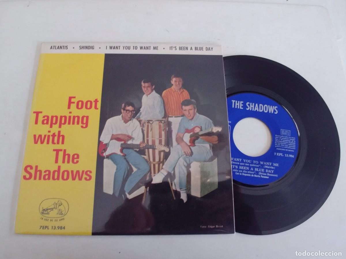 Discos de vinilo: THE SHADOWS-EP ATLANTIS +3-BUEN ESTADO - Foto 1