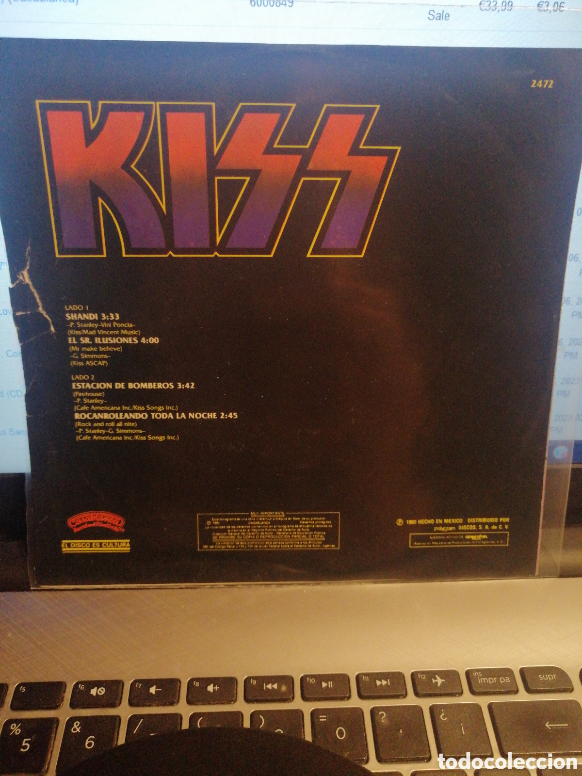 Discos de vinilo: Kiss - Shandi (M&eacute;xico 7&rdquo;) - Foto 2