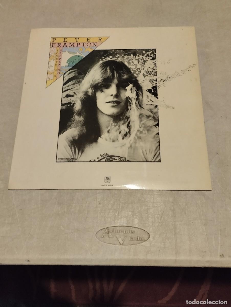Discos de vinilo: Peter Frampton LP Somethins Happening Esp.1977 - Foto 1