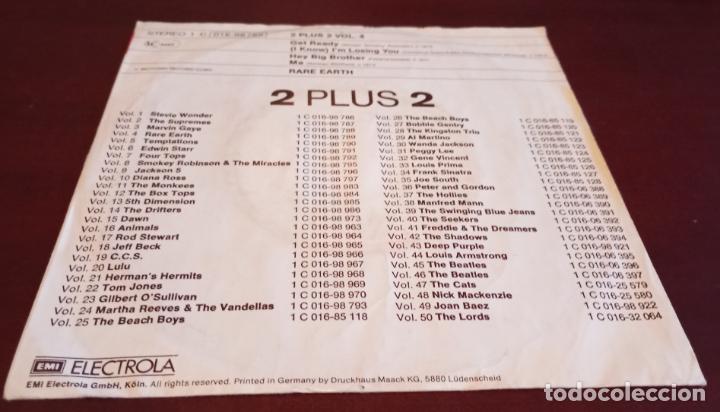 Discos de vinilo: RARE EARTH - GET READY + 3 EP.S - 1977 - Foto 2