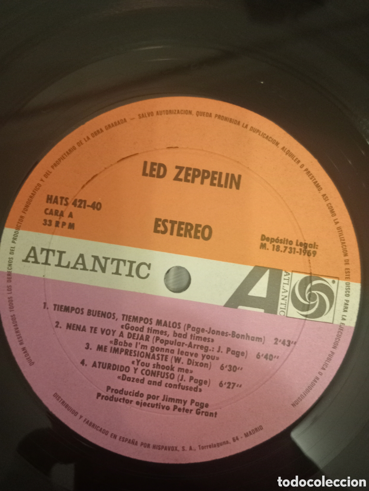 Discos de vinilo: Led Zeppelin - Led Zeppelin - LP Vinilo Espa&ntilde;a 1976 - Foto 7