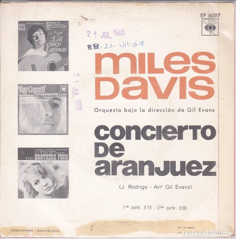 Discos de vinilo: Miles Davis &ndash; Concierto de Aranjuez &ndash; CBS 6097 &ndash; 1966 - Foto 2