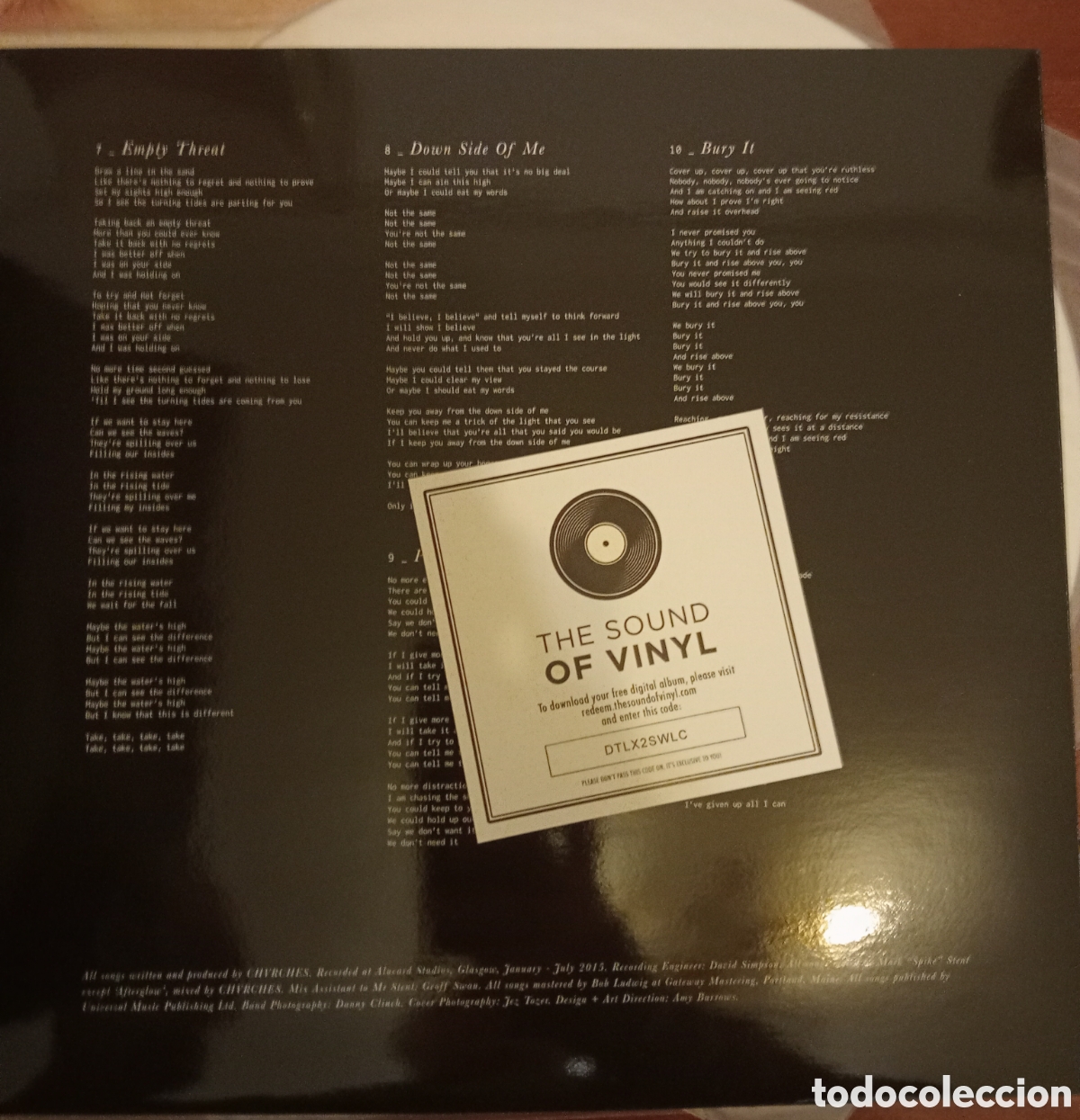 Discos de vinilo: Chvrches - Every Open Eye - LP Original White Vinyl 2015 - Foto 5