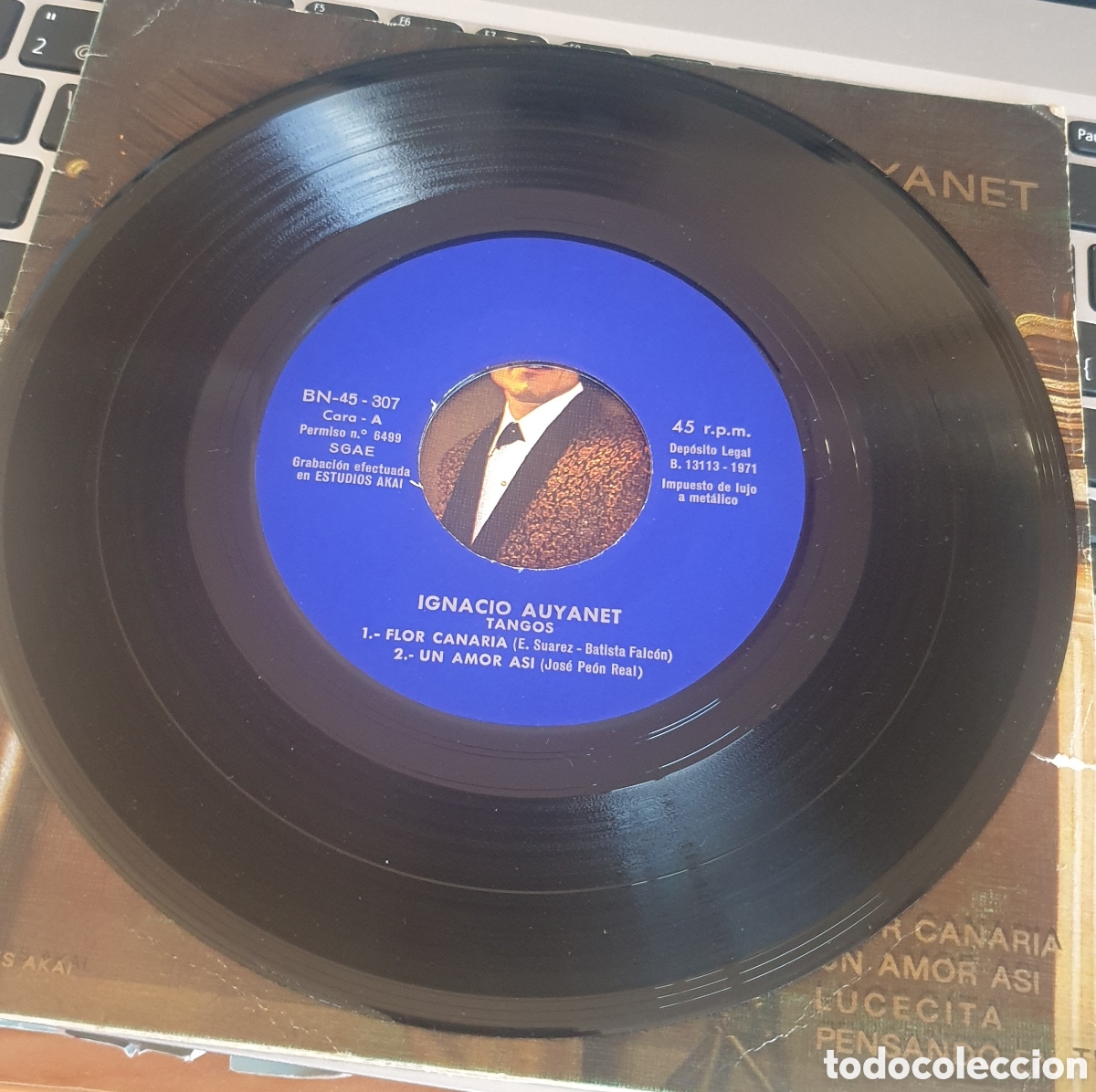 Discos de vinilo: Ignacio auyanet - flor canaria + 3. RARO - Foto 4