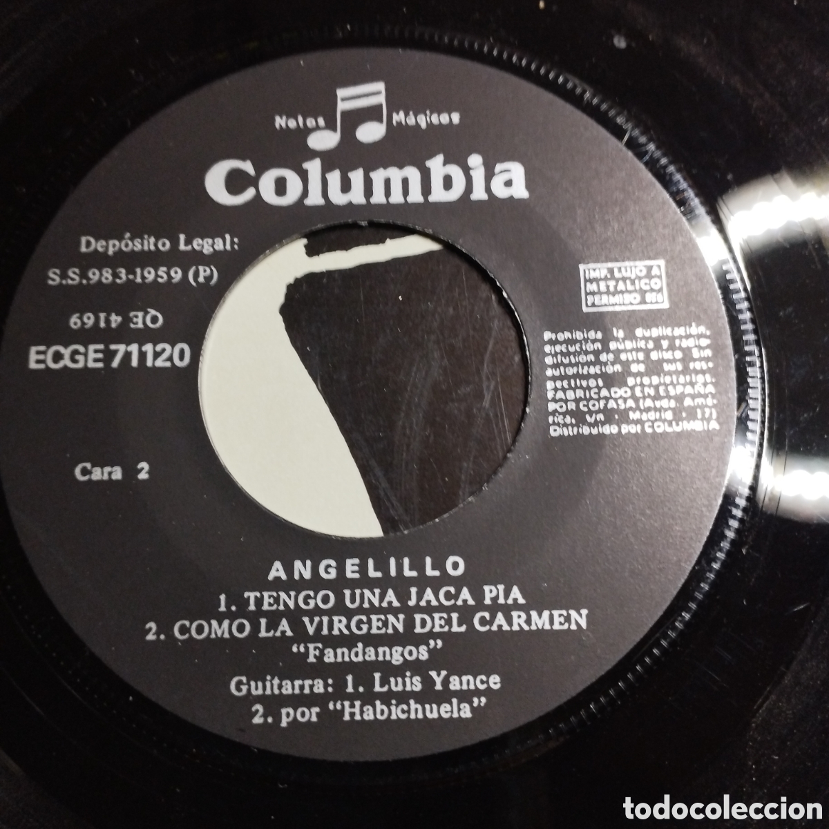 Discos de vinilo: EP 7&rdquo; Angelillo 1972. Caracoles + 3. - Foto 3