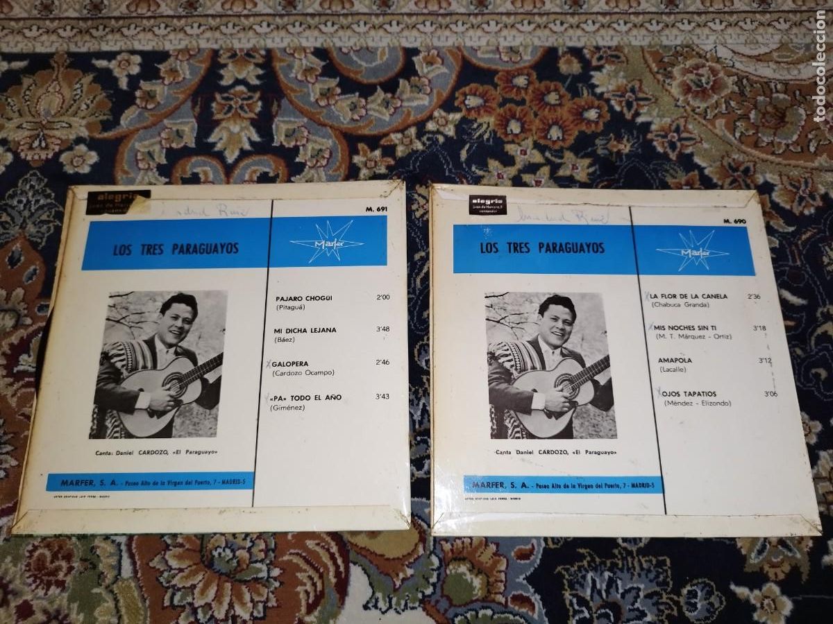 Discos de vinilo: Los tres Paraguayos Eps - Foto 2