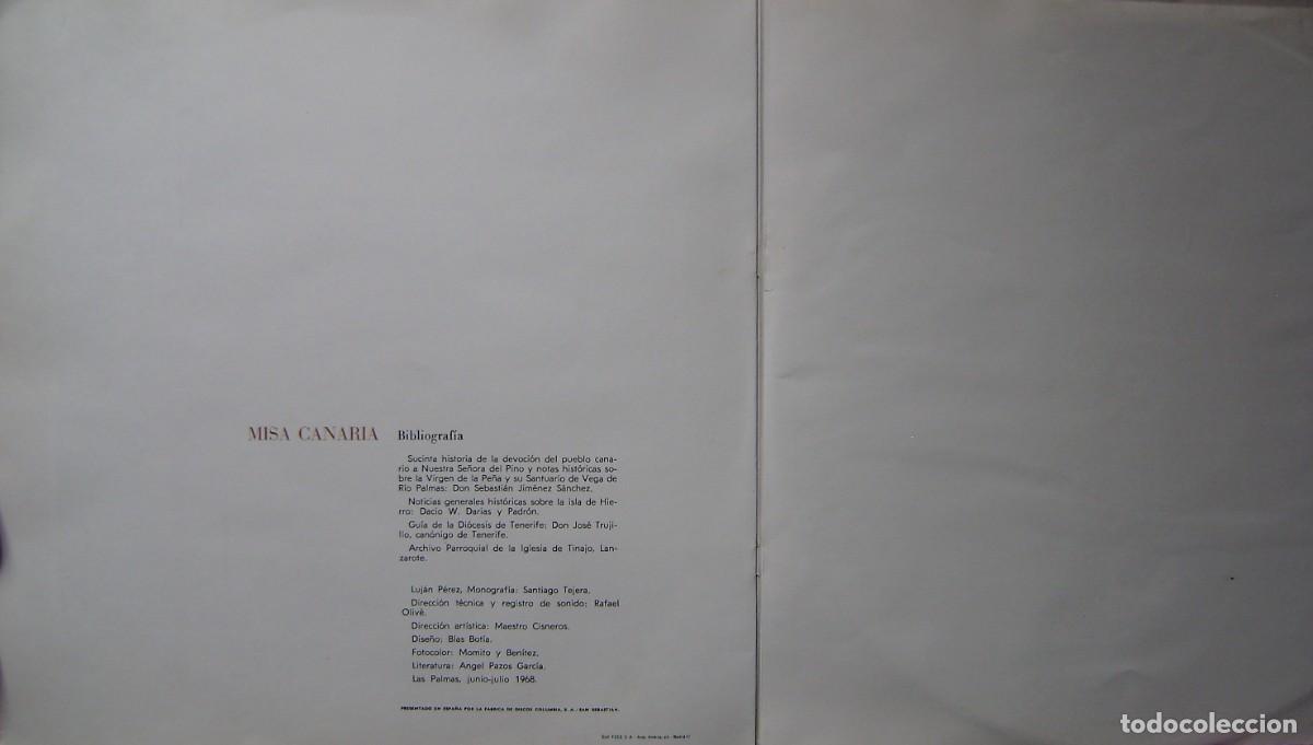 Discos de vinilo: MISA CANARIA - Foto 3